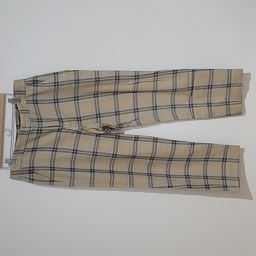 Checkered Cotton Trouser